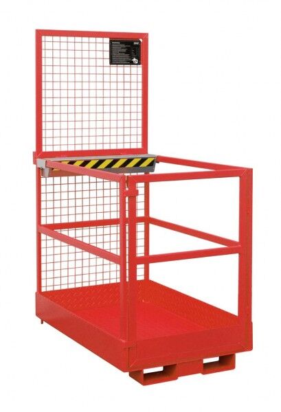 BAUER Stapler-Arbeitskorb / Arbeitsbühne TPY MB-D/L feuerrot RAL 3000