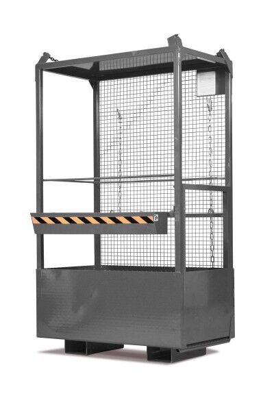 Arbeitskorb Typ RAK-Kranbar für Stapler & Kran mausgrau RAL 7005