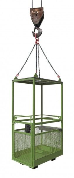 BAUER Arbeitskorb / Arbeitsbühne (kranbar) MB-K-IV für Krane resedagrün RAL 6011