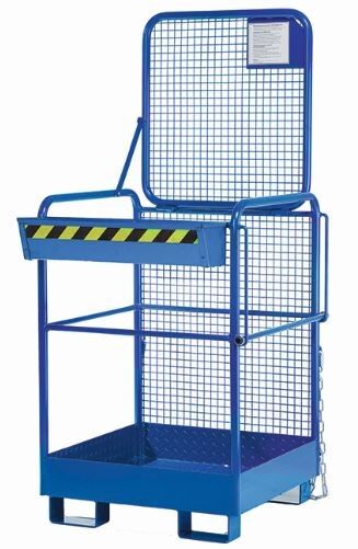 Stapler-Arbeitskorb / Arbeitsbühne Typ RAK-ONE enzianblau RAL 5010